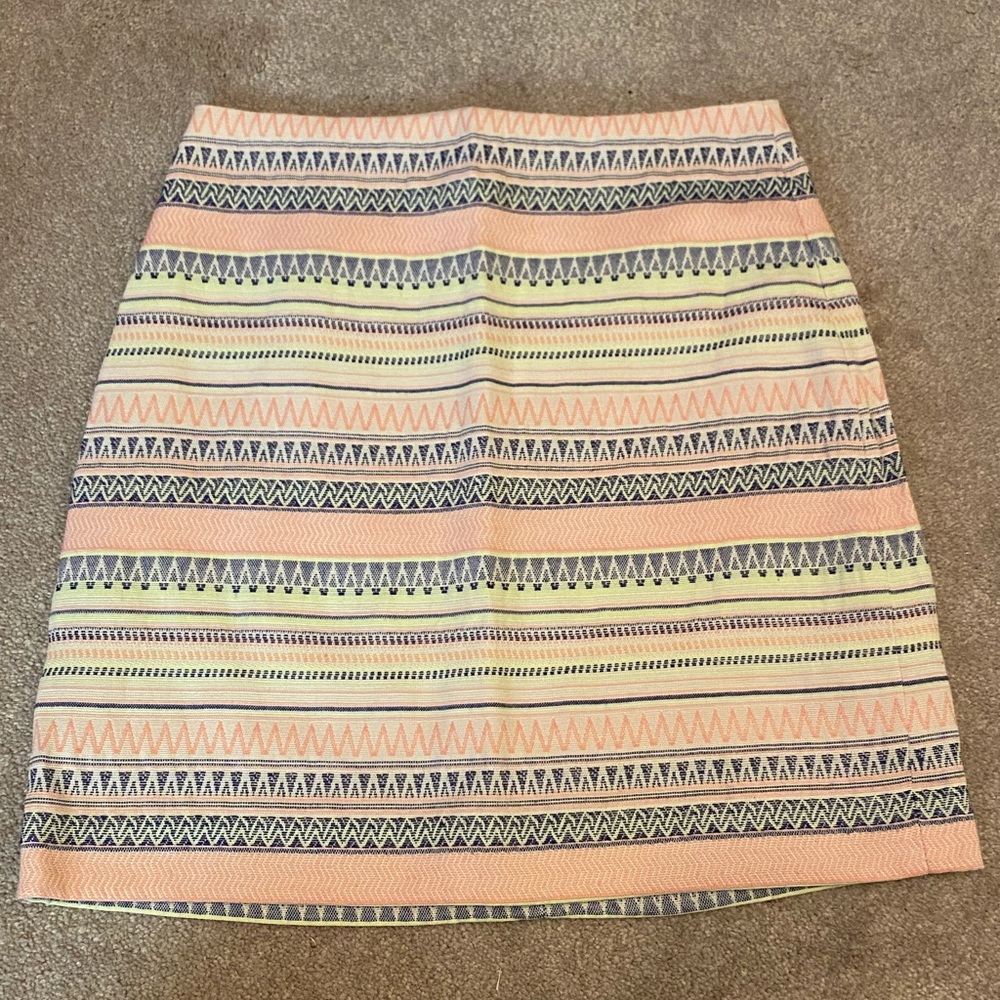 LOFT Spring Cotton Mini Skirt Petite Size 4
